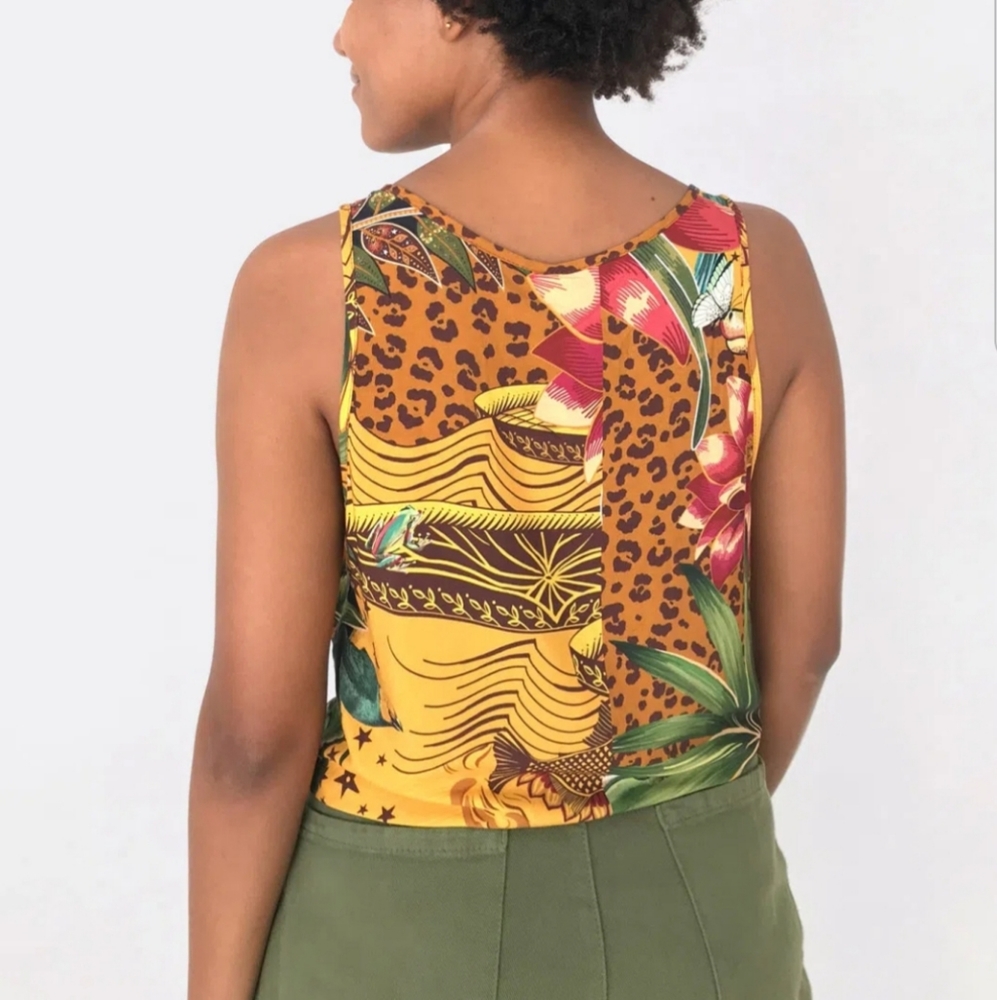 Farm Rio Printed Tank top - Picture 2 of 5